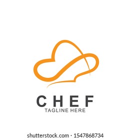 Chef logo design with modern concept. Cooking chef vector template design