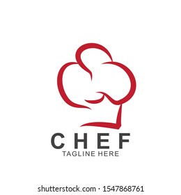 Chef logo design with modern concept. Cooking chef vector template design