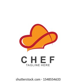 Chef logo design with modern concept. Cooking chef vector template design