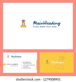 Chef Logo design with Tagline & Front and Back Busienss Card Template. Vector Creative Design