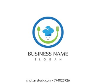 Chef logo design template