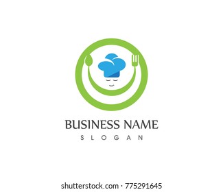 Chef logo design template