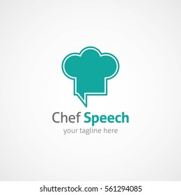 chef logo design template. flat style