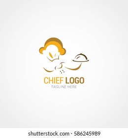 Chef Logo Design Template. Vector Illustration
