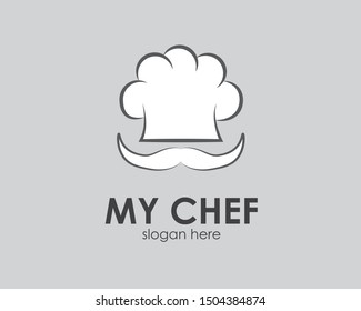 Chef logo design. Vector illustration