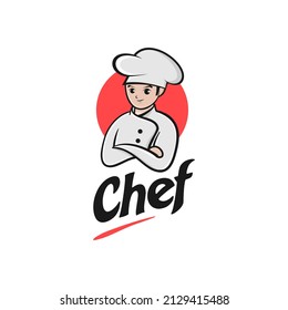 Chef logo design vector illustration
