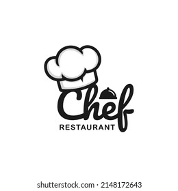 Chef logo design vector illustration. Restaurant logo