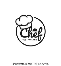 Chef logo design vector illustration. Restaurant logo