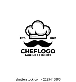 Chef logo design vector illustration