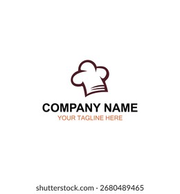 Chef-Logo-Design, Vektorlogo, Illustration Logo-Design
