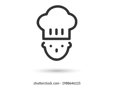 chef logo design vector template with chef's clothes