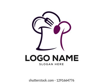 Chef Logo Designs Concept, Food Logo Designs Template Vector