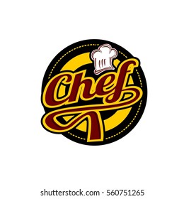 Chef Logo Emblem Design Vector