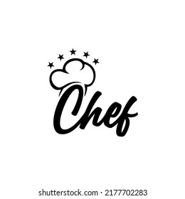 Chef Logo With Five Stars Design 