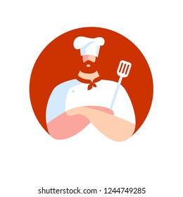 Chef Logo Flat Design