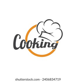 chef logo  chef hat  cooking  and catering logo  vektor design