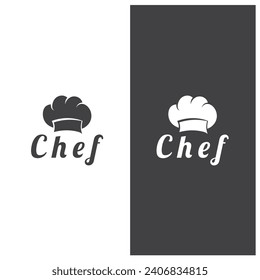 chef logo  chef hat  cooking  and catering logo  vektor design