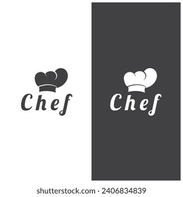 chef logo  chef hat  cooking  and catering logo  vektor design