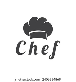 chef logo  chef hat  cooking  and catering logo  vektor design