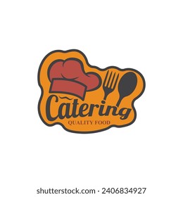 chef logo  chef hat  cooking  and catering logo  vektor design