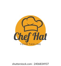chef logo  chef hat  cooking  and catering logo  vektor design