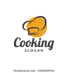 chef logo  chef hat  cooking  and catering logo  vektor design