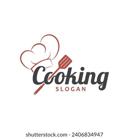 chef logo  chef hat  cooking  and catering logo  vektor design
