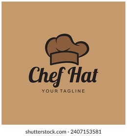 chef logo  chef hat  cooking  and catering logo  vektor design