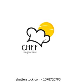 Chef logo icon design template. Resto cooking vector illustration