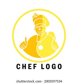 Chef logo isolated on white background