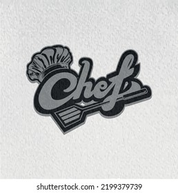 chef logo isolated on white background