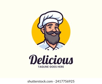 Chef logo isolated 
vector illustration