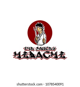 Chef logo with japanese style and high skill