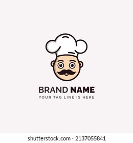 chef logo, kitchen logo design ,cooking logo