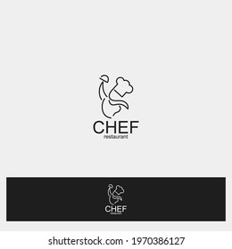 chef logo for restaurant, bakery, cake etc.
