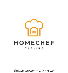 Chef Logo, Restaurant Logo, Catering Logo, Chef Home Logo Vector