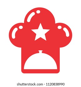 Chef logo. Restaurant icon. Hat symbol. Vector eps 08.