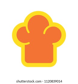 Chef logo. Restaurant icon. Hat symbol. Vector eps 08.