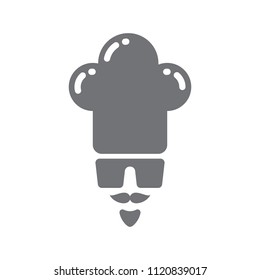 Chef logo. Restaurant icon. Hat symbol. Vector eps 08.