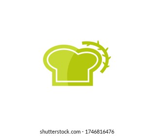 Cheflogo Restaurant Vektorsymbol 