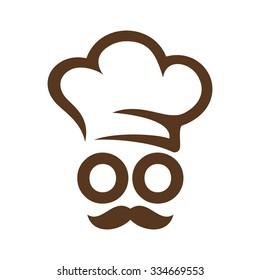 chef logo. restaurant logo. vector icon.