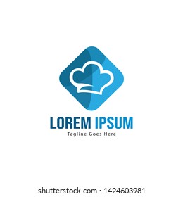 Chef logo template with frame. Modern chef logo vector illustration