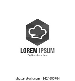 Chef logo template with frame. Modern chef logo vector illustration