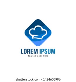 Chef logo template with frame. Modern chef logo vector illustration