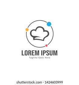 Chef logo template with frame. Modern chef logo vector illustration