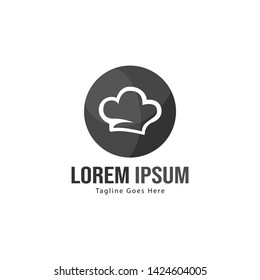 Chef logo template with frame. Modern chef logo vector illustration
