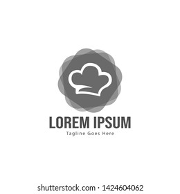 Chef logo template with frame. Modern chef logo vector illustration