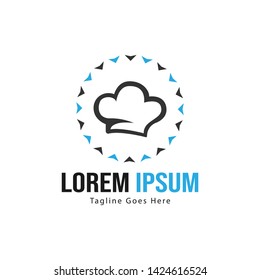 Chef logo template with frame. Modern chef logo vector illustration for business