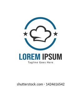 Chef logo template with frame. Modern chef logo vector illustration for business