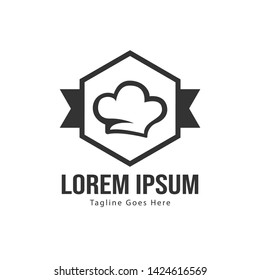 Chef logo template with frame. Modern chef logo vector illustration for business